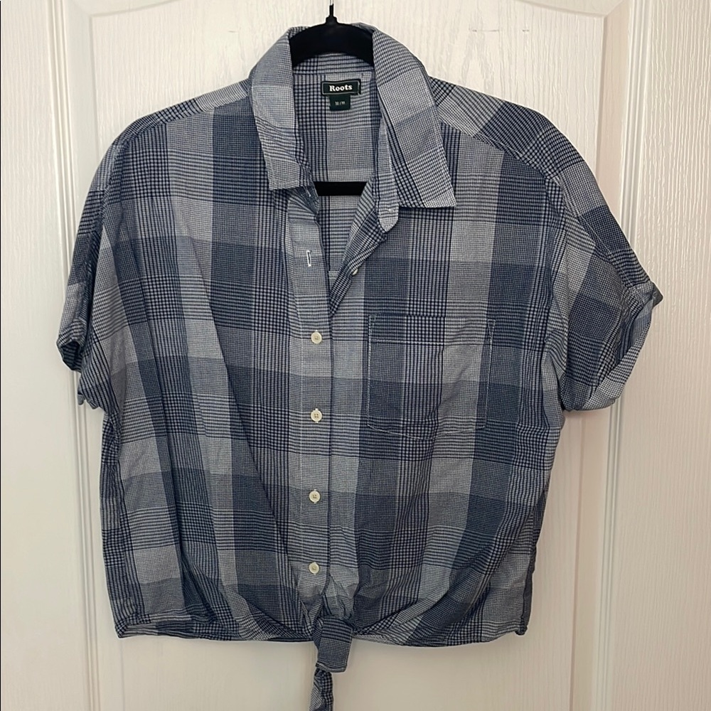 Roots Blue Plaid Shirt